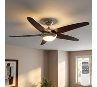 Globo Ventilatore Da Soffitto Con Luce LED, Telecomando, 3 Velocità, 132 cm