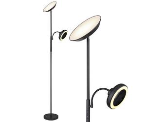 Globo Ventilatore Stand LED Lampada Da Terra Nera Dimmer Touch 178 cm