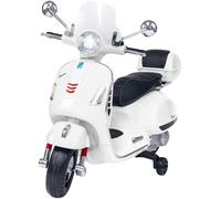 Globo Moto Elettrica per Bambini Vespa Gts Super Sport 12V con Rotelle 3+ Anni colore Bianco - 39985