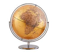 globo vintage, Globo del mondo, geografico mondiale da tavolo 12 pollici con oceani dorati e supporto, rotazione di 720°, globo