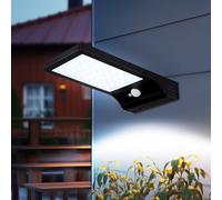 Globo Wandleuchte Solarlampe LED Da Esterno Con Sensore Nero, Akku IP44
