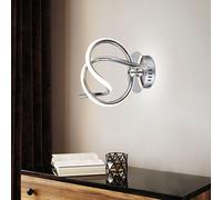 Globo Wandstrahler LED Design Cromato Leuchte, Satinata, Moderno, 21x37x24 cm