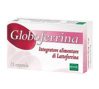 Globoferrina, Integratore Alimentare a Base di Lattoferrina, Utile a Contrastare la Carenza di Ferro, 15 Capsule da 200 mg