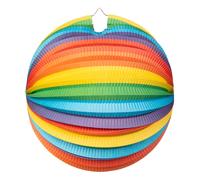 Globos - Papieren Lantaarn Rond Regenboog 25cm NUOVO