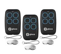 gloca 3x Telecomando Apricancello Easy Garage Auto-Apprendente 4 Canali Frequenza 433.92 Mhz NO ROLLING CODE (no codice variabile)