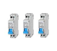 Set 3 Interruttori Magnetotermici Automatici 1P+N 10A 220V 4.5KA 1 Modulo DIN C1