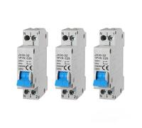 gloca Set 3 Interruttori Magnetotermici Automatici 1P+N 25A 220V 4.5KA 1 Modulo