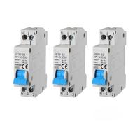 gloca Interruttore Magnetotermico Automatico 1P+N 220V 4.5KA 1 Modulo DIN (32 Ampere, 3)