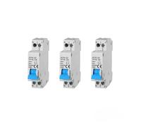 gloca Interruttore Magnetotermico Automatico 1P+N 220V 4.5KA 1 Modulo DIN (6 Ampere, 3)