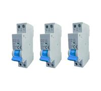 gloca Interruttore Magnetotermico Automatico 1P+N 220V 6KA 1 Modulo DIN (32 Ampere, 3)