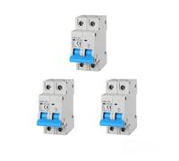 gloca Interruttore Magnetotermico Automatico 2P 220V 6KA 2 Moduli DIN (25 Ampere, 3)