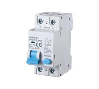 gloca Interruttore Magnetotermico Differenziale 1P+N 30mA 220V 6KA 2 Moduli DIN Classe A (10 Ampere)