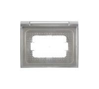 gloca Set 1 Placca Custodia Universale Protettiva IP44 3Posti Compatibile Con Tutte Le Marche