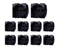 gloca Set 10 Prese Schuko 2P+T 16A 250V Compatibili Con Serie Living