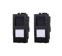 gloca Set 2 Connettori Neri Rete Dati RJ45 CAT6 Compatibili Con Serie Living