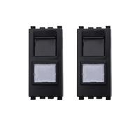 gloca Set 2 Connettori RJ45 CAT6 Compatibili Arké (Nero)