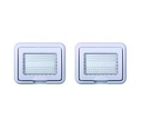 gloca Set 2 Placche IP55 Compatibili Living (Bianco, 3 Posti)