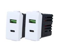 gloca Set 2 Prese USB 2 in 1 Tipo A + Tipo C Compatibili Con Serie Matix