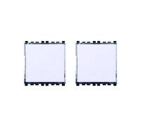 gloca Set 2 Pulsanti 2P Portanome Compatibili Arké (Bianco)