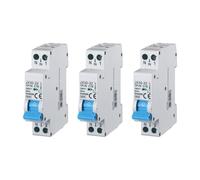 gloca Set 3 Interruttori Magnetotermici Automatici 1P+N 16A 220V 6KA 1 Modulo DI