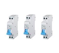 gloca Set 3 Interruttori Magnetotermici Automatici 1P+N 6A 220V 6KA 1 Modulo DIN C6