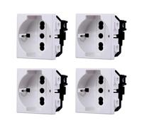 Gloca Set 4 Prese Schuko 2P+T 10/16A Compatibili Con Serie Matix