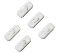 gloca Set 5 Interruttori Passafilo In Termoplastica On/Off Colore Bianco 250V