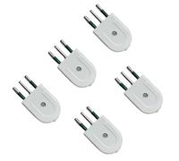 gloca Set 5 Spine Volanti 10A 2P+T Bianca Maschio Standard Italiano 250V