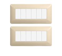 gloca Set Placche Plastica Compatibili Matix (2 Pezzi Sabbia, 6 Posti)