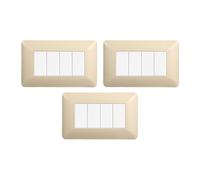 gloca Set Placche Plastica Compatibili Matix (3 Pezzi Sabbia, 4 Posti)