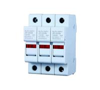 gloca Supporto Per Fusibili Cilindrici Base RT18-32 3P DIN 10 x 38mm AC/DC