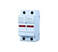 gloca Supporto Per Fusibili Cilindrici Base RT18-63 2P DIN 14 x 51mm AC/DC