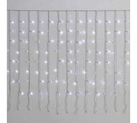 gloca Tenda 200LED 3m X 1m Filo Bianco Flash Bianco IP65 (Luce Bianca)