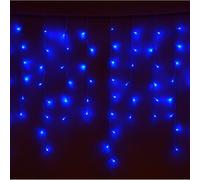 gloca Tenda 200LED 3m X 1m Filo Bianco Flash Bianco IP65 (Luce Blu)
