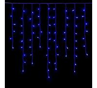 gloca Tenda 200LED 5m X 30-70-40-60cm Filo Bianco Flash Bianco IP65 (Luce Blu)