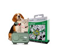 GlocalMe PetPhone GPS Tracker Cane, monitoraggio della salute AI e attività tracking, localizzazione live in tutto il mondo e 6 tecnologie di localizzazione, allarme di scappamento, GPS Tracker gatto