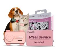 GlocalMe PetPhone, GPS Tracker per cane e gatto, chiamata bidirezionale, posizionamento globale, tracciamento in tempo reale, monitor della salute, mini GPS Tracker con abbonamento di 1 anno