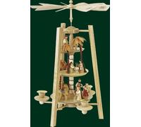 Glockenpyramide Nascita di Cristo Natura Piramide Arte Popolare Nuovo Erzgebirge