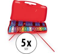 Classic Cantabile GSR-25 Glockenspiel Sopran cromatico set da 5, 5 x 40 cm