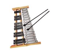 Glockenspiel a 25 note, piastra in alluminio, suono nitido, viene fornito con bacchette e borsa per il trasporto