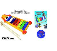 Glockenspiel a 8 voci con libro e CD con testa di cane.