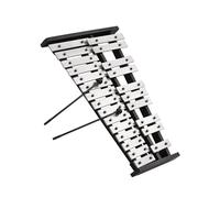 Glockenspiel da 25 note, base in legno durevole, bastone in alluminio, strumento a percussione in argento Kit Glockenspiel Professionale