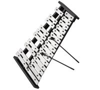 Glockenspiel da 25 note, elegante base in legno, asta in alluminio resistente con 2 mazze, strumento a percussione Glockenspiel Strumento A Percussione