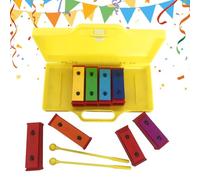 Glockenspiel - Note Tasti metallici colorati | cromatico, tasti in metallo, giocattoli a percussione, glockenspiel, strumento didattico per l'apprendimento della musica, per la