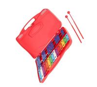 Glockenspiel professionale a 25 note perfettamente accordato per strumenti a percussione per principianti Glockenspiel Strumento A Percussione (Color : Red)
