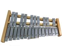 Glockenspiel professionale con 25 tasti in metallo, strumento musicale a impatto educativo - con 2 mazze/854