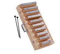 Glockenspiel Strumento a percussione con design disconnesso, xilofono a 10 note, per l'allenamento del ritmo