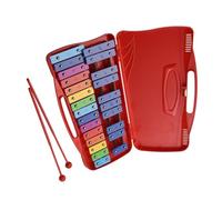 Glockenspiel Strumento a percussione Glockenspiel colorato con tavola armonica a 25 note per allenare il senso del ritmo (Color : Red)