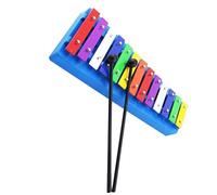 Glockenspiel Strumento a percussione Glockenspiel squisito con piastra in alluminio colorato a 13 note, base blu