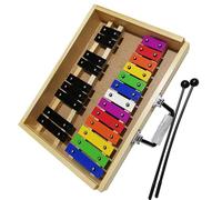 Glockenspiel Strumento a percussione xilofono con piastra in alluminio a 22 tonalità di colore
